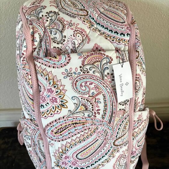 Vera Bradley Featherweight Travel Backpack in Sand Paisley - Picture 3 of 8